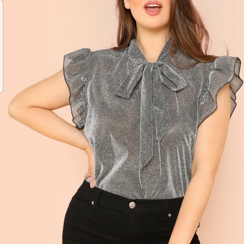 Silver Glittery Blouse
